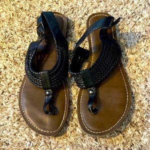 Merona Black Sandals 8